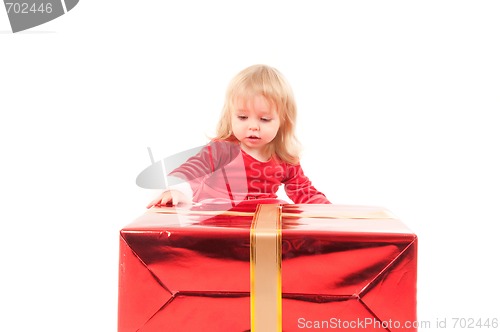 Image of Little christmas baby girl 