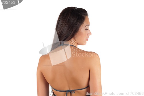 Image of Naked beautiful woman back