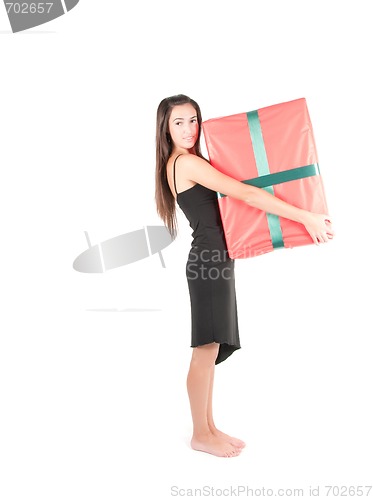 Image of Woman with present
