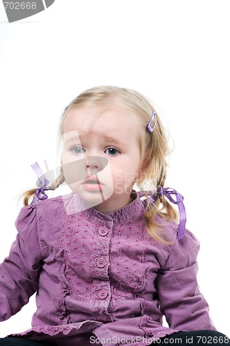 Image of A little girl in studio