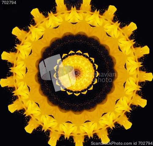 Image of abstract in yellow and brown
