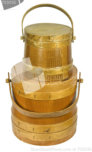 Image of Old Wooden Buckets