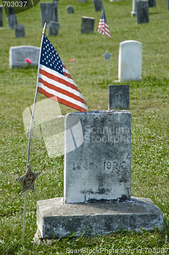 Image of American Civil War Grave Marker