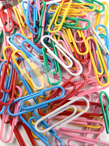 Image of Colourful Paper Clips