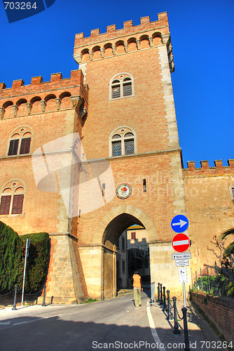 Image of Town of Bolgheri, Tuscany, Italy, March 2007