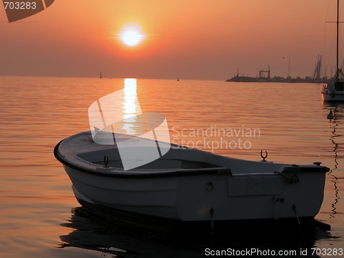 Image of Anchored Boat, Croatia, May 2003