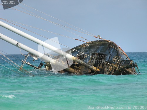 Image of Famous Wrecked Ship, Capo Verde, May 2003