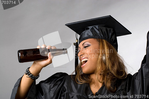 Image of Happy Graduate Partying