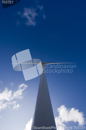 Image of Windmill on blue sky