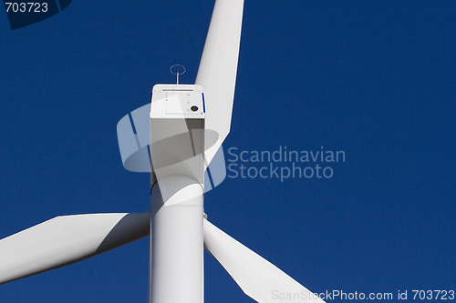 Image of Windmill on blue sky