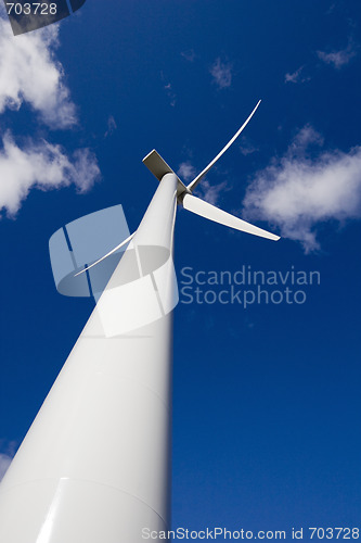 Image of Windmill on blue sky