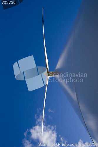 Image of Windmill on blue sky