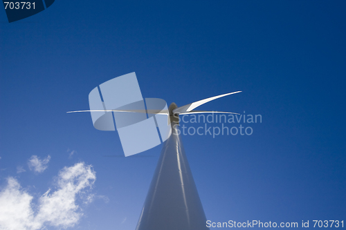 Image of Windmill on blue sky