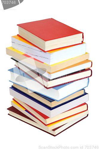 Image of Books Stack on White