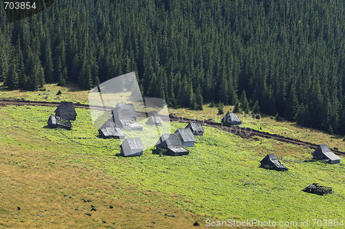 Image of Traditional mountain village in Transylvania,Romania