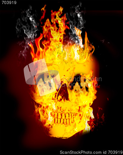 Image of Fire skull