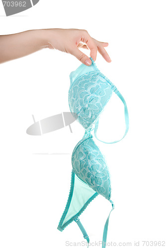 Image of blue bra