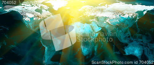 Image of sunset on earth