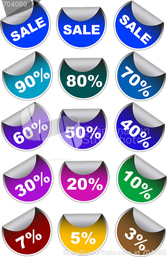 Image of Vector discount stickers