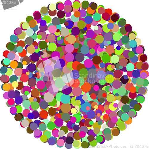 Image of vector color Dots