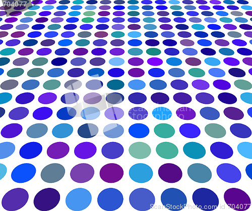 Image of blue color Dot Background