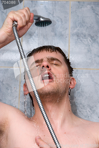Image of man in a shower
