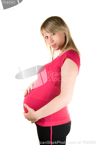 Image of Happy pregnant woman