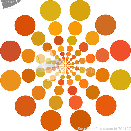 Image of orange color Dots 