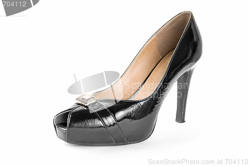 Image of female leather shoe