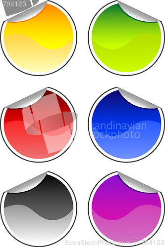 Image of color stickers