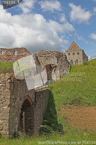 Image of Castle at Castle Rising in north Norfolk.