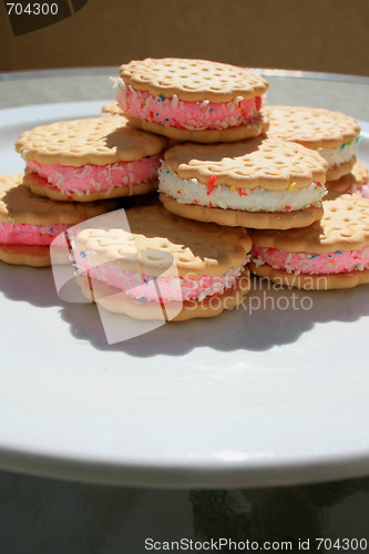 Image of Marshmallow Cookies on a Plate