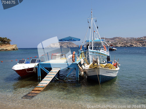 Image of  Pleaser boats in Crete