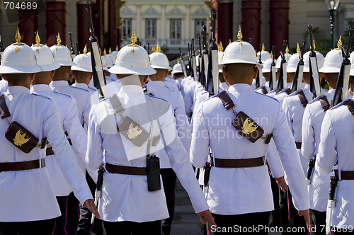 Image of the royal guard in thailand