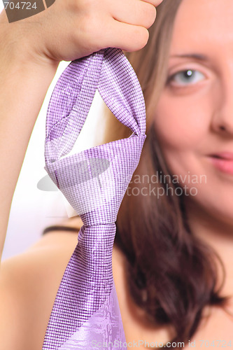 Image of The girl with a tie