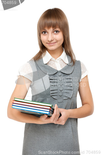 Image of Young girl with book