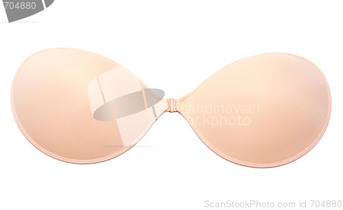 Image of Beige silicone bra