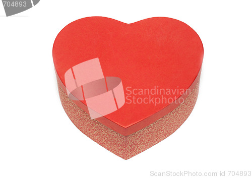 Image of Gift box in form heart