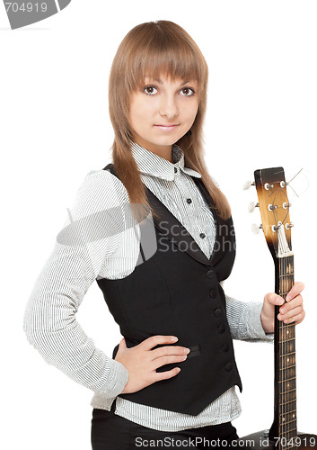 Image of Young girl with guitar
