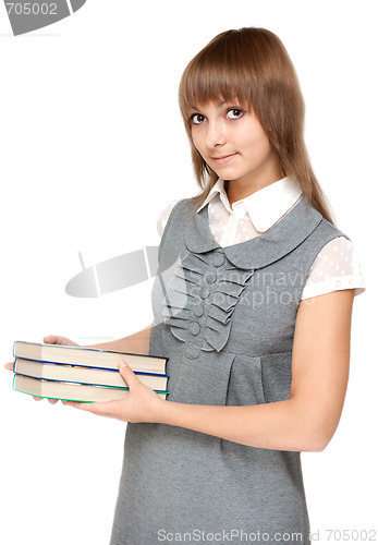 Image of Young girl with book in hand