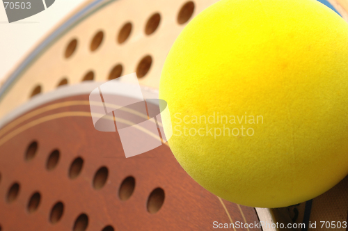 Image of balls and paddles macro