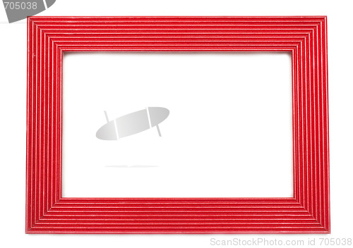 Image of Red wooden frame