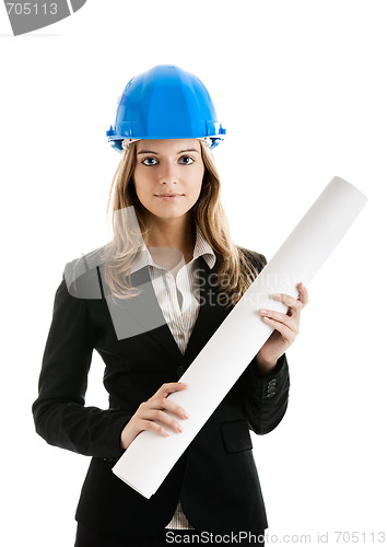 Image of Beautiful female architect