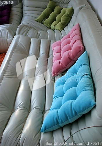 Image of Sofa and cushions