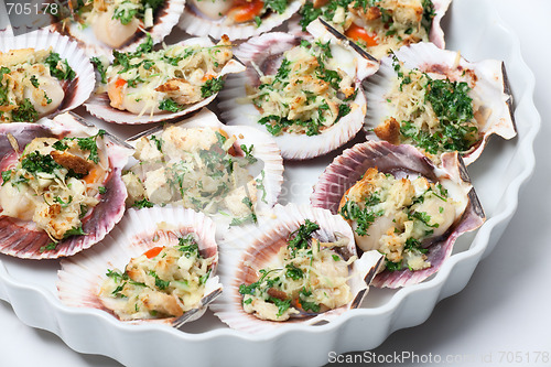 Image of Cooked scallops