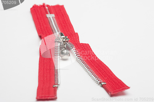 Image of Red zipper