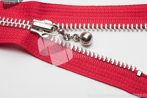 Image of Red zipper