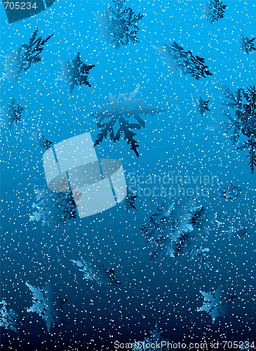 Image of snowflake white fall