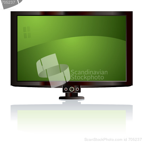 Image of lcd tv green