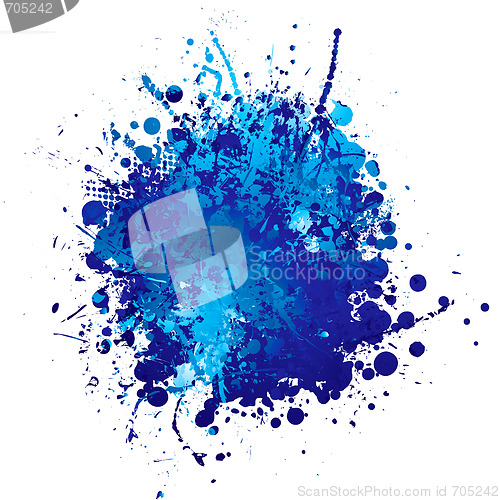 Image of blue ink splat